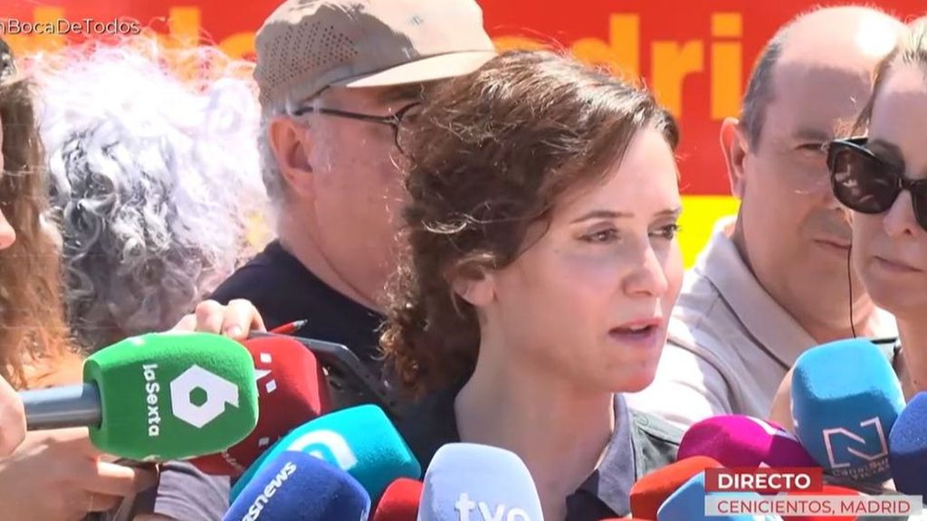 Isabel Díaz Ayuso, sobre los incendios en la Comunidad de Madrid: “Tenemos 1.200 mayores a los que estamos siguiendo tras desalojar sus residencias”