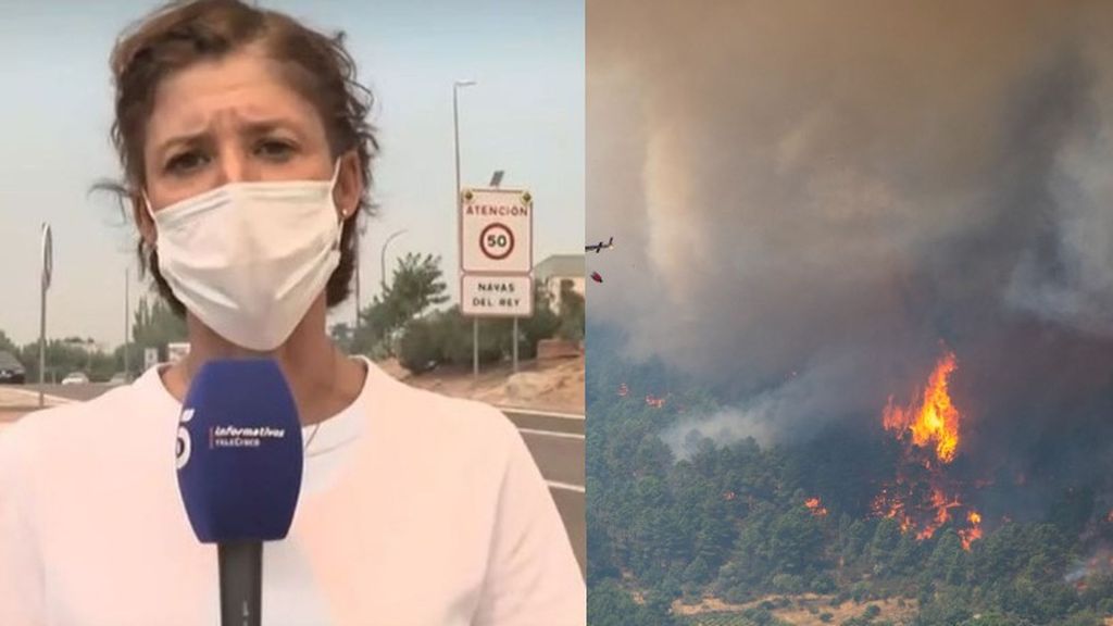 El desalojo urgente de Navas de Rey, Chapinería, y Colmenar del Arroyo, en Madrid: los vecinos huyen de las llamas con sus propios coches