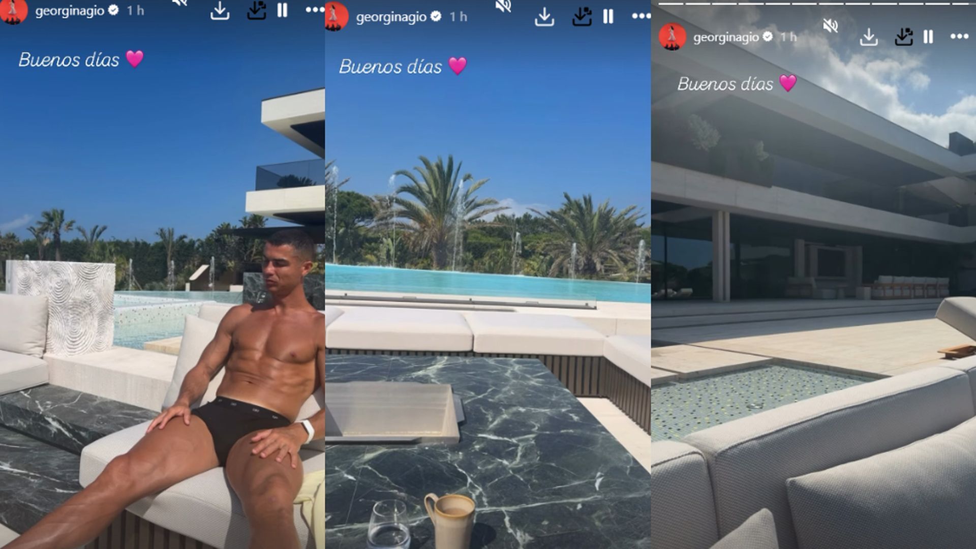 El exterior de la nueva casa de Georgina y Cristiano