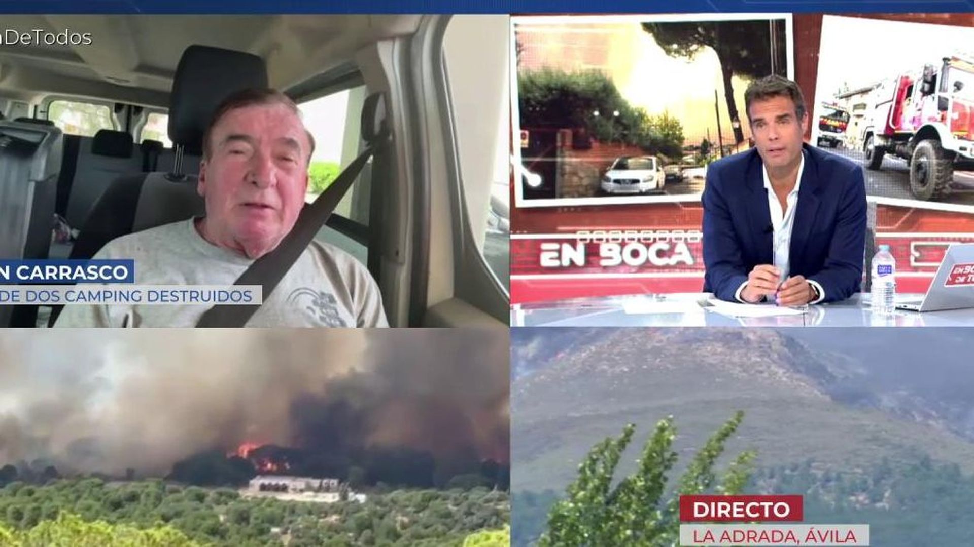 El gerente del Camping de Pelayos de la Presa confirma que el Monasterio de Santa María la Real ha sido arrasado por el fuego