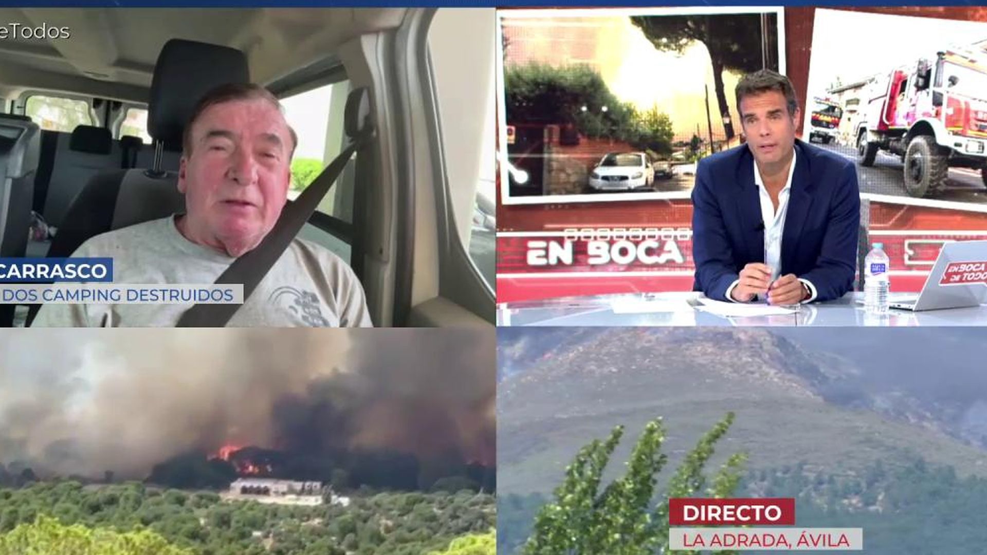 El gerente del Camping de Pelayos de la Presa confirma que el Monasterio de Santa María la Real ha sido arrasado por el fuego
