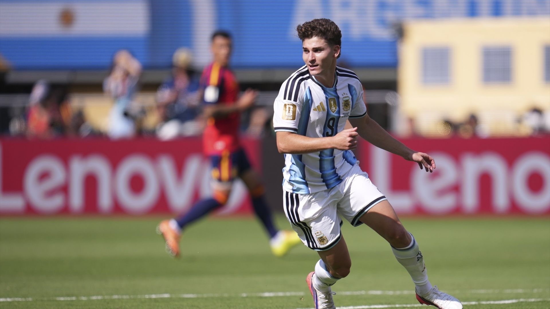 Julián Álvarez, en la final del Mundial Argentina-España Julián Álvarez, en la final del Mundial Argentina-España