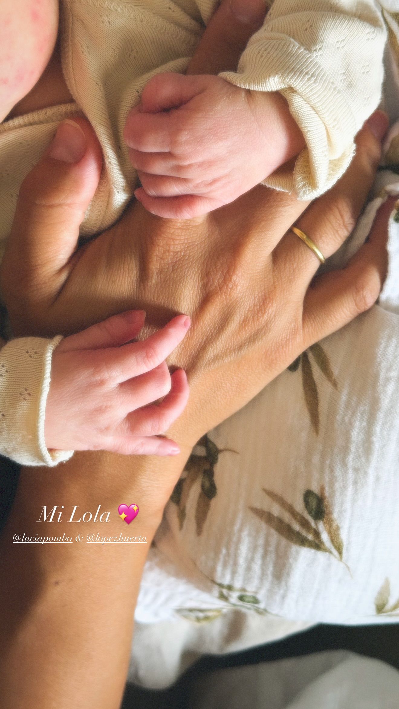 La primera foto de Lola Belén