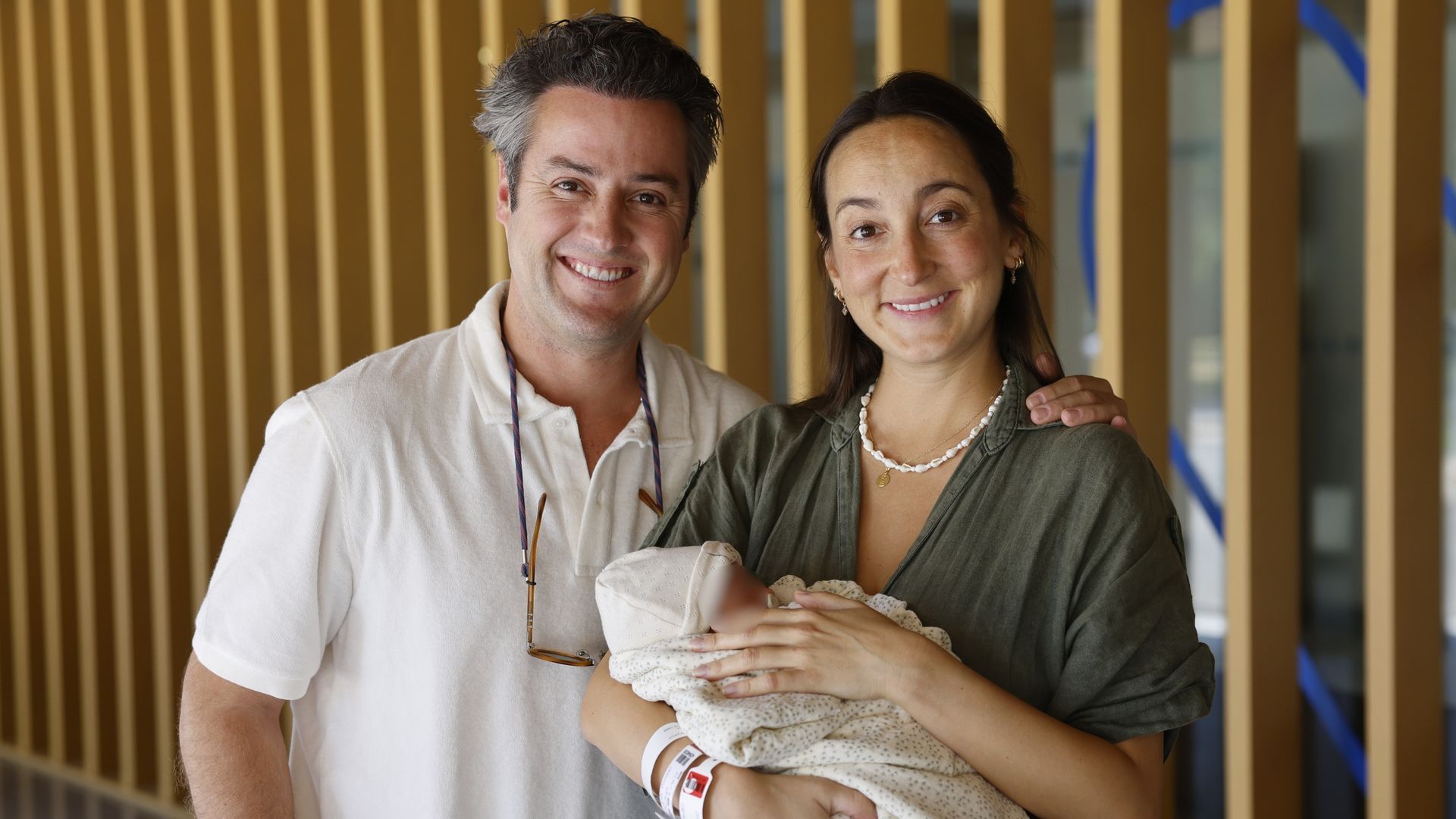 Lucía Pombo, Álvaro López Huerta y su hija Lola Lucía Pombo, Álvaro López Huerta y su hija Lola