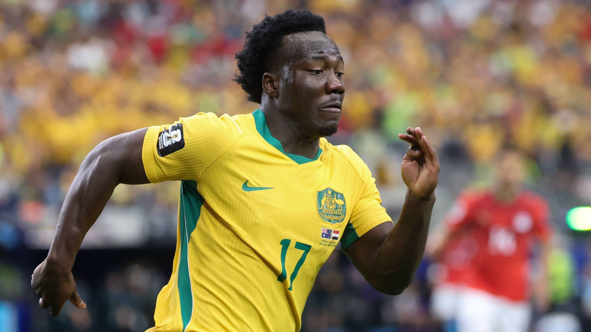 Nestory Irankunda, jugador de Australia Nestory Irankunda, jugador de Australia