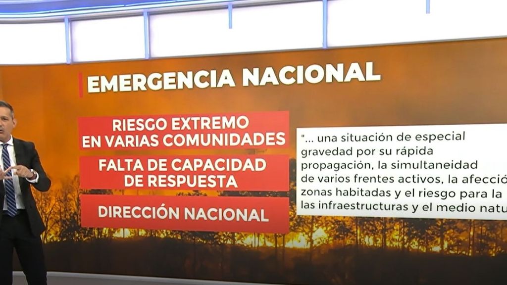 Por primera vez en la historia se decreta la emergencia nacional por incendios, la segunda en España tras el apagón: las claves