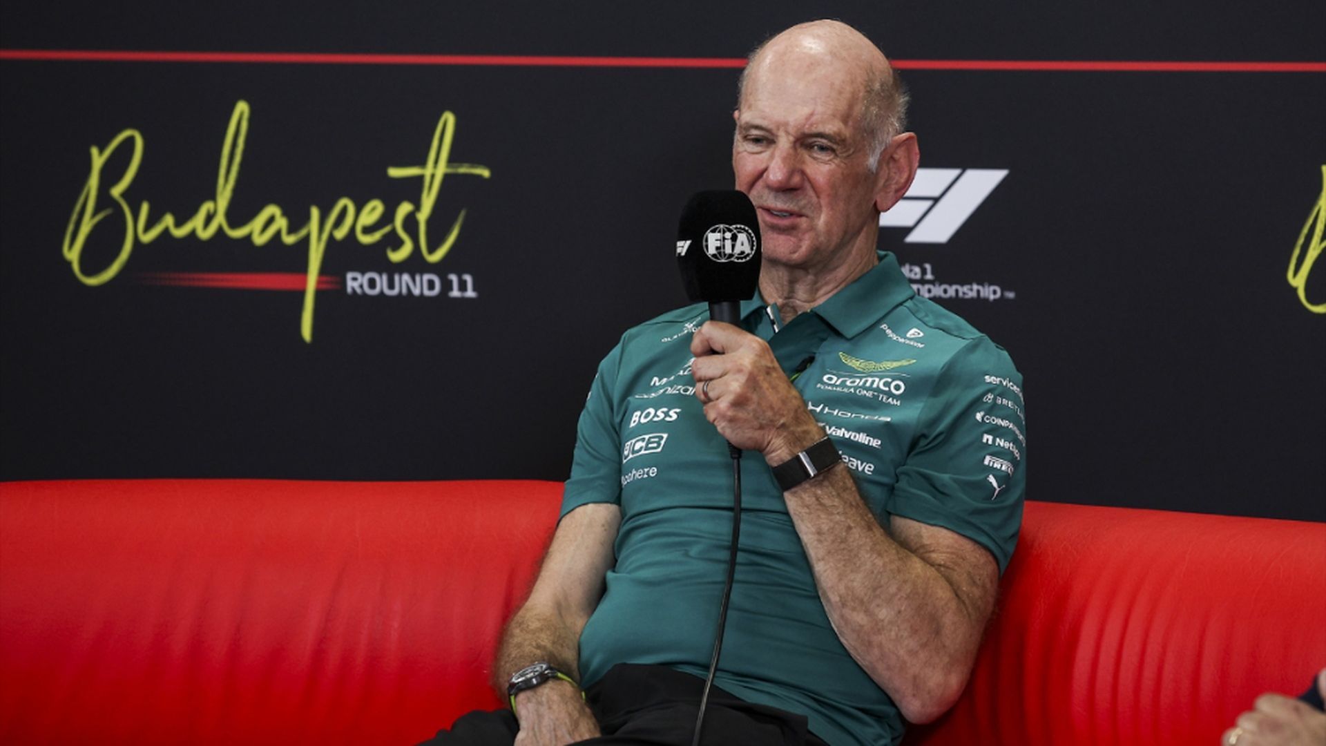 Adrian Newey, en Hungría