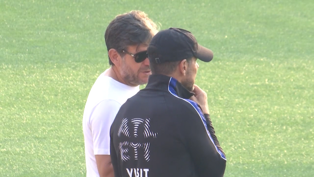 La charla entre Mateu Alemany y Simeone para los fichajes del Atlético