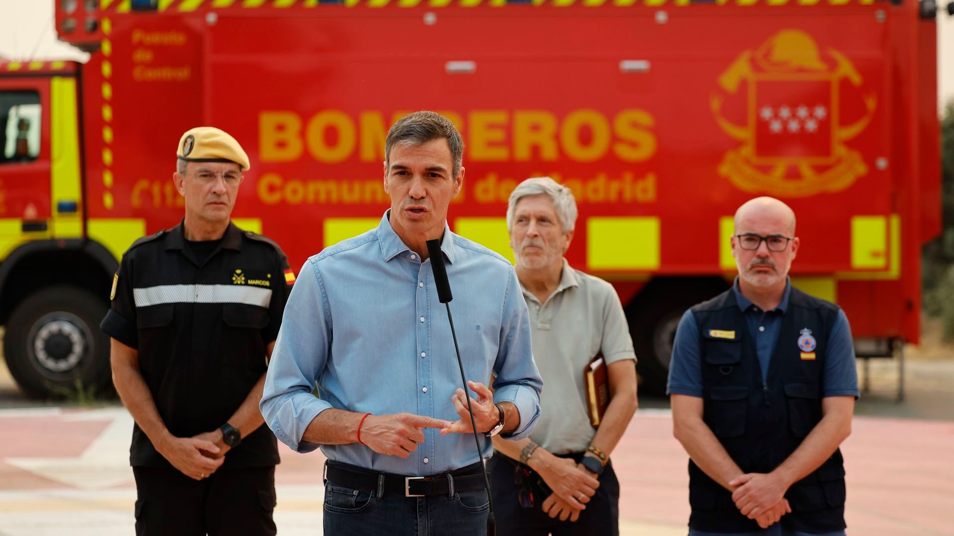 Pedro Sánchez, desde el Puesto de Mando Avanzado: "La situación sigue siendo compleja"