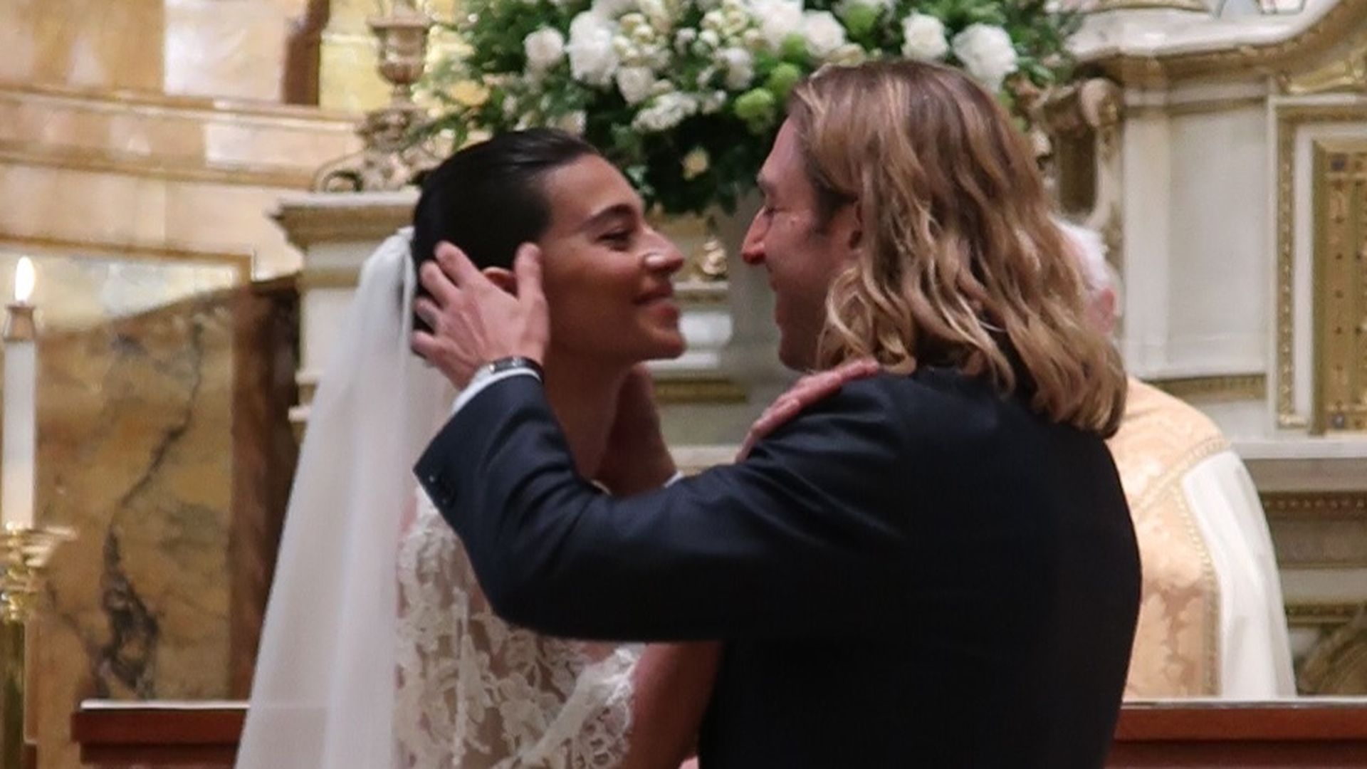 Rocío Crusset y Charlie Shein, en su primera boda Rocío Crusset y Charlie Shein, en su primera boda