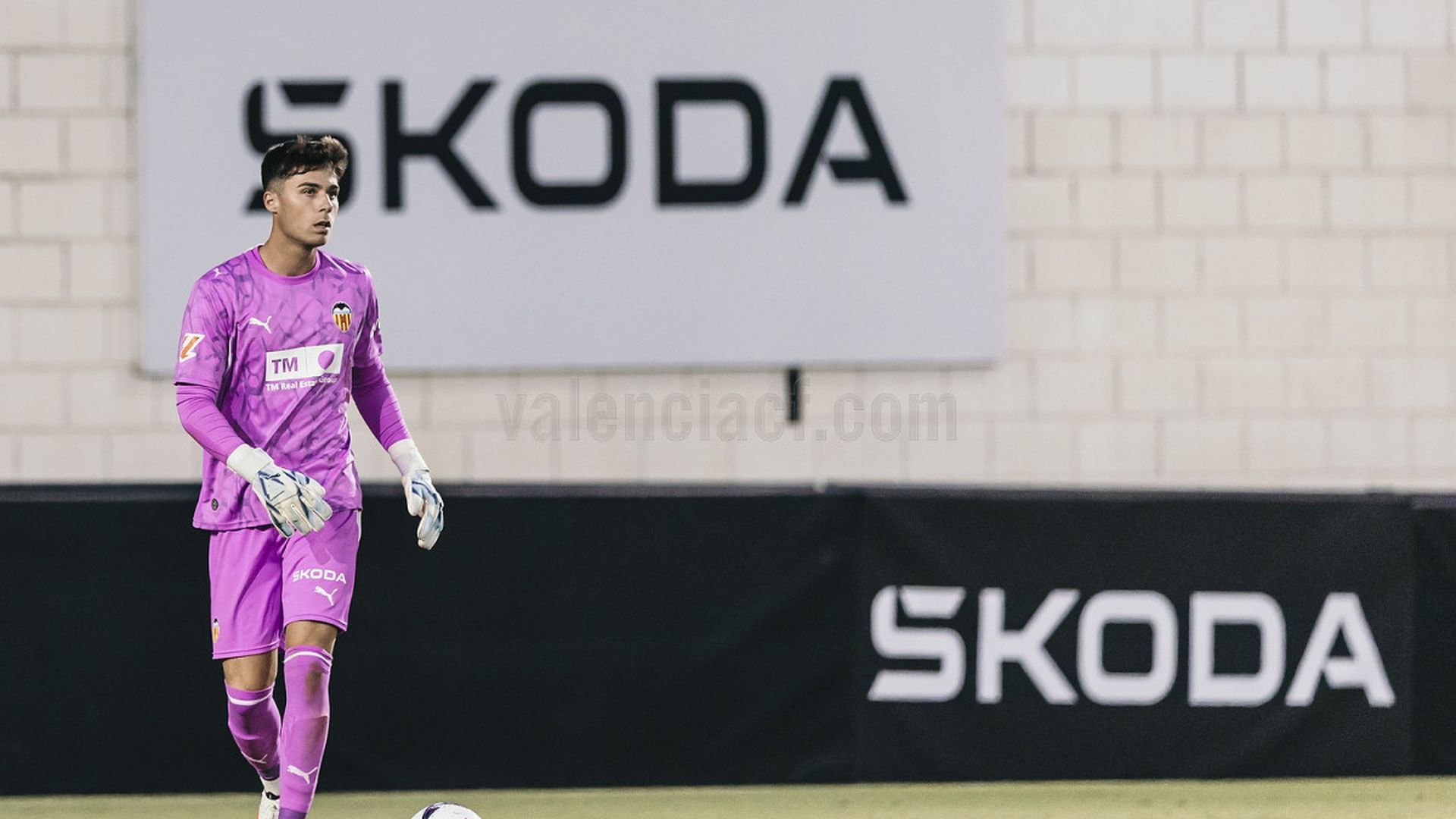 Vicent Abril, portero del Valencia CF