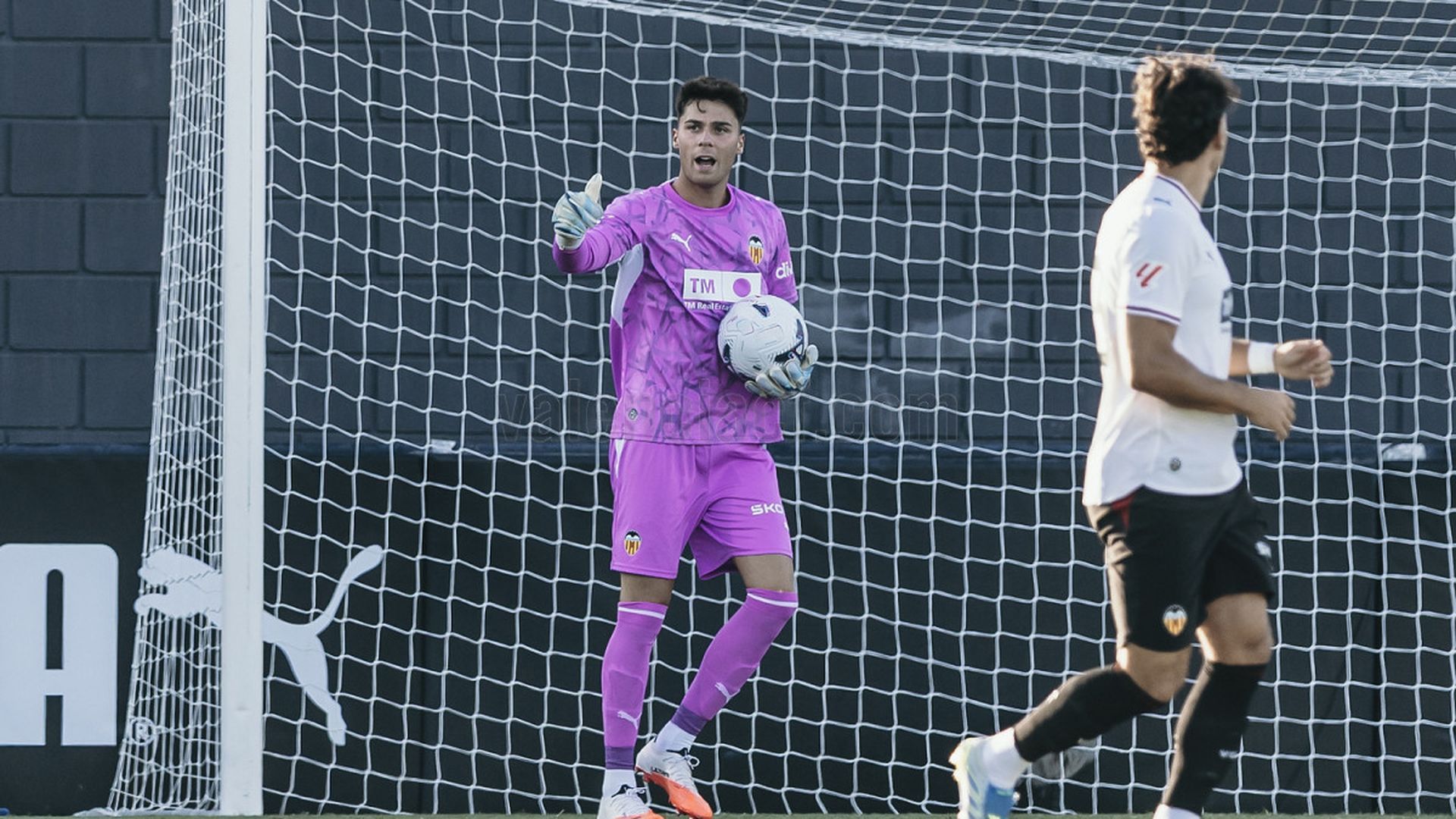 Vicent Abril, portero del Valencia CF