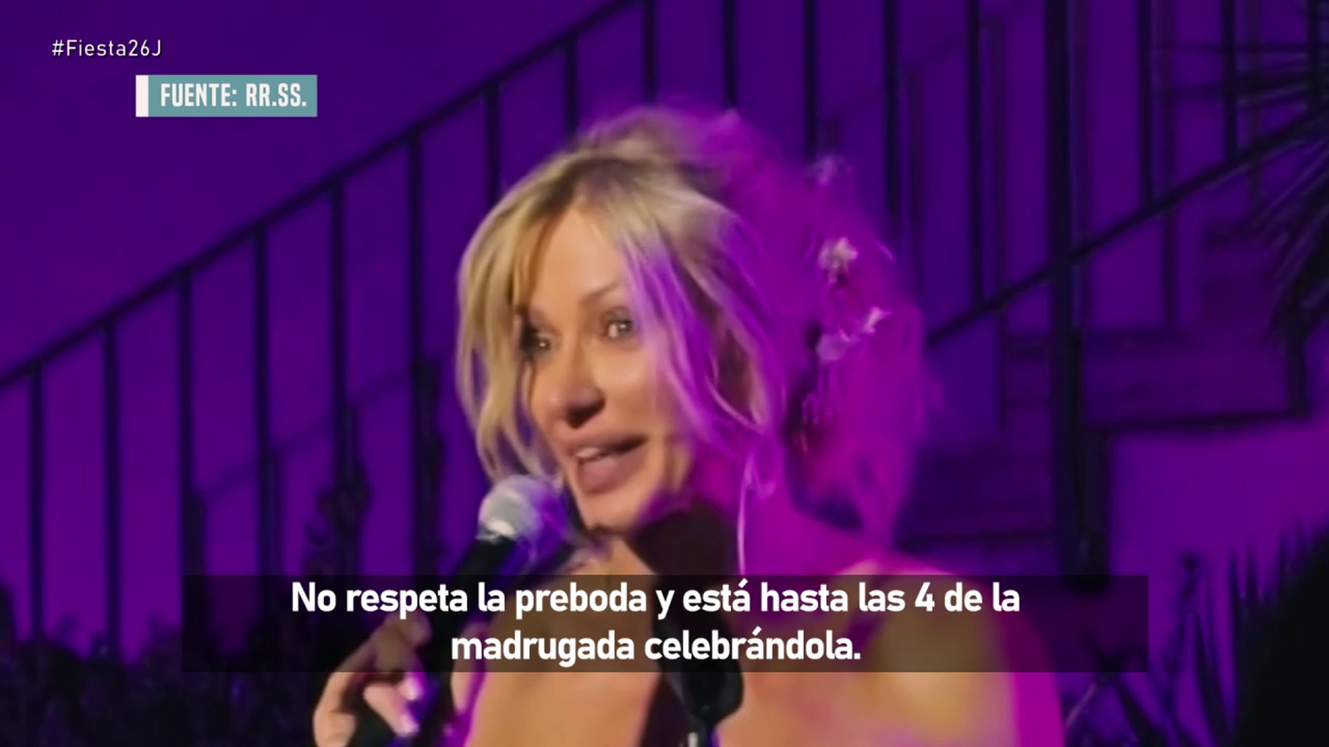 Susanna Griso en la fiesta de su boda