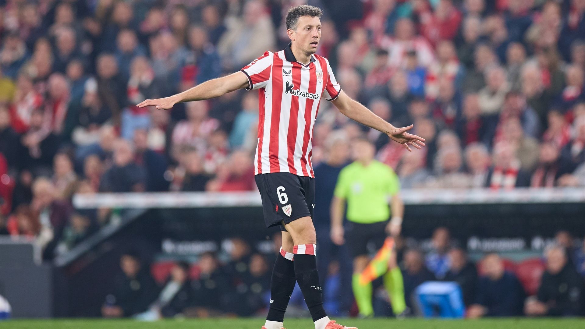 Mikel Vesga, durante un partido con el Athletic Mikel Vesga, durante un partido con el Athletic