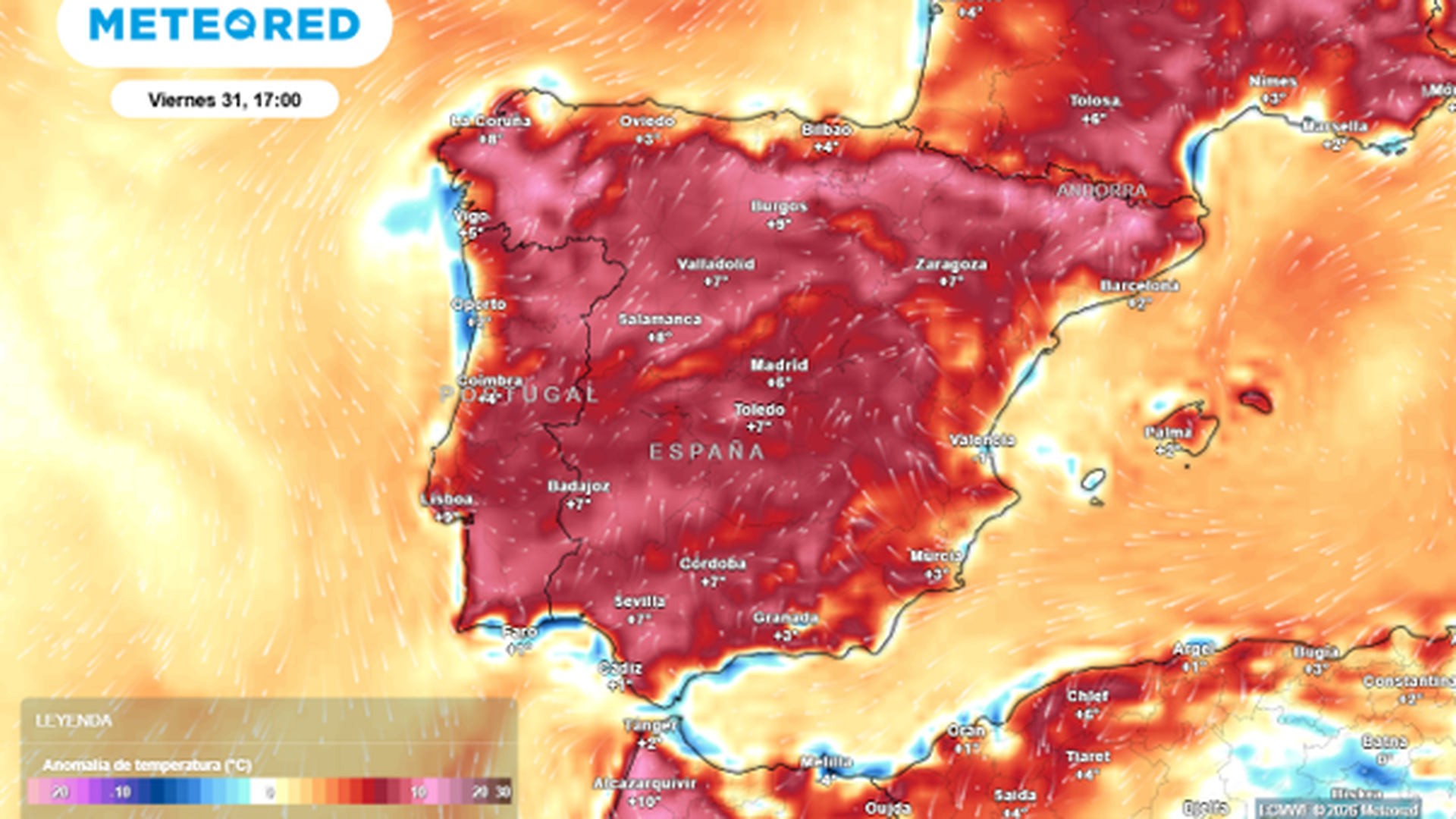 El viernes y el domingo, los días más calurosos de la semana