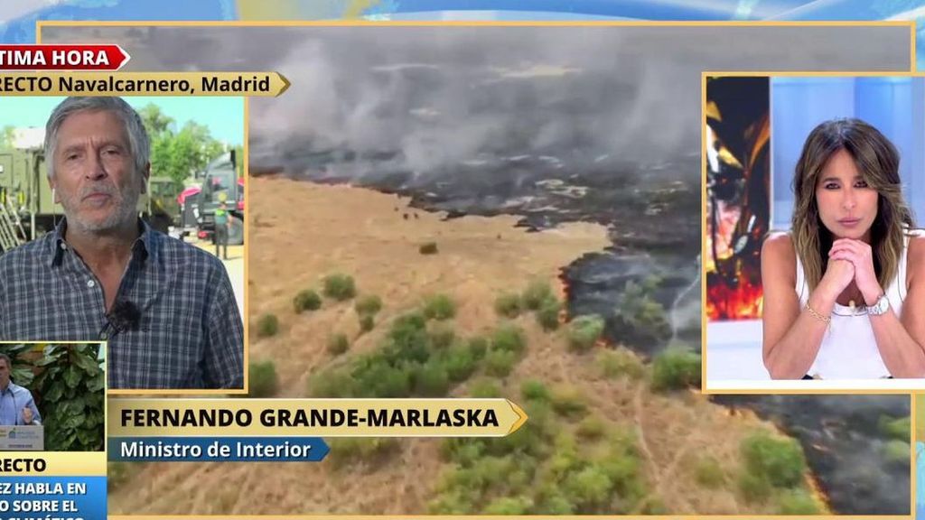 Grande-Marlaska, sobre los incendios: "Todos trabajamos conjuntamente en la prevención y en la respuesta"