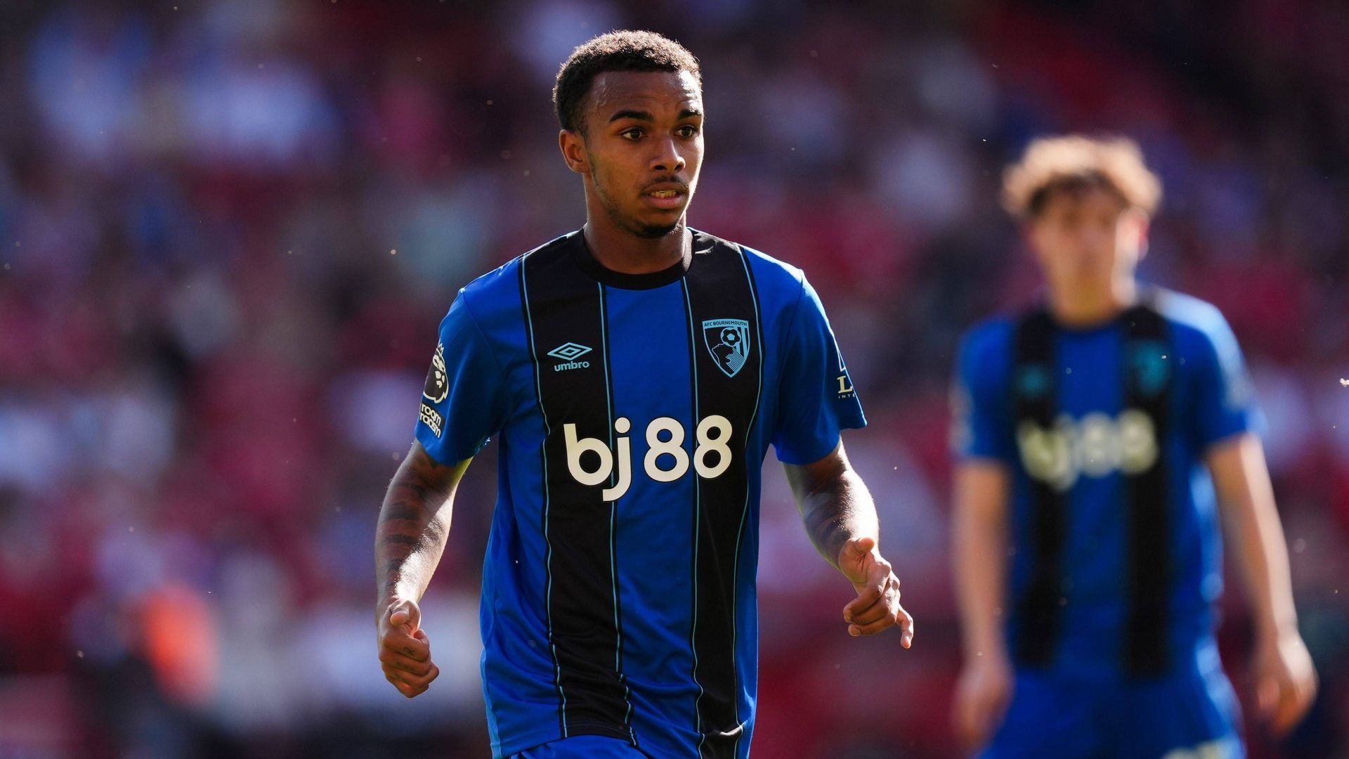 Junior Kroupi, durante un partido con el Bournemouth.