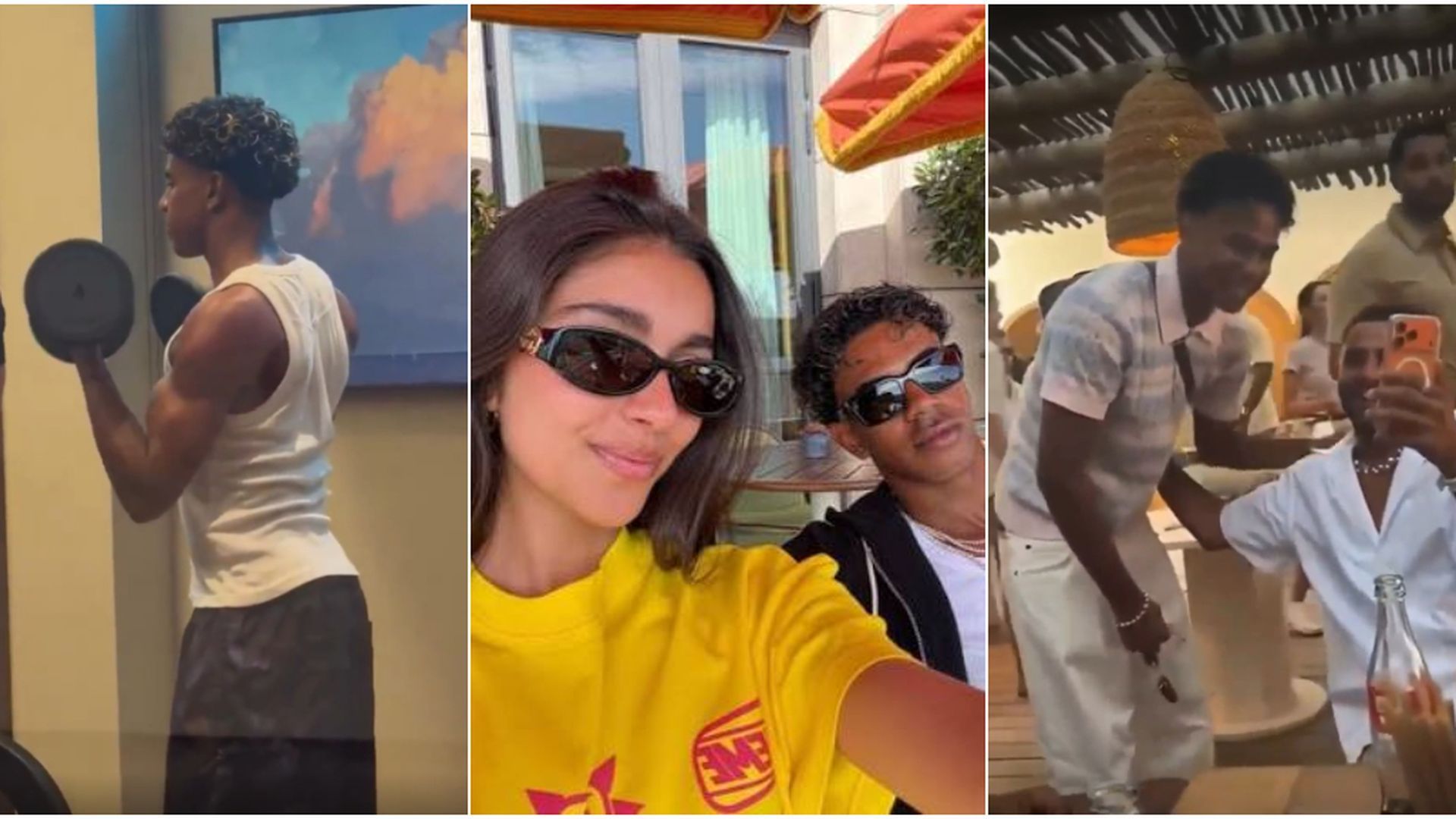 Las vacaciones de Lamine Yamal e Inés García Las vacaciones de Lamine Yamal e Inés García