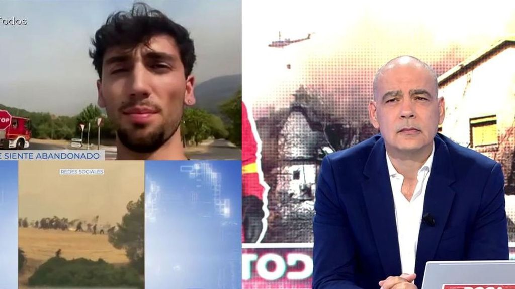 Los vecinos de La Adrada (Ávila) se sienten abandonados ante el incendio: “Entendemos que el fuego de Madrid era peligroso, pero no hemos visto ni un avión ni un helicóptero hasta que la cosa se ha puesto realmente fea”