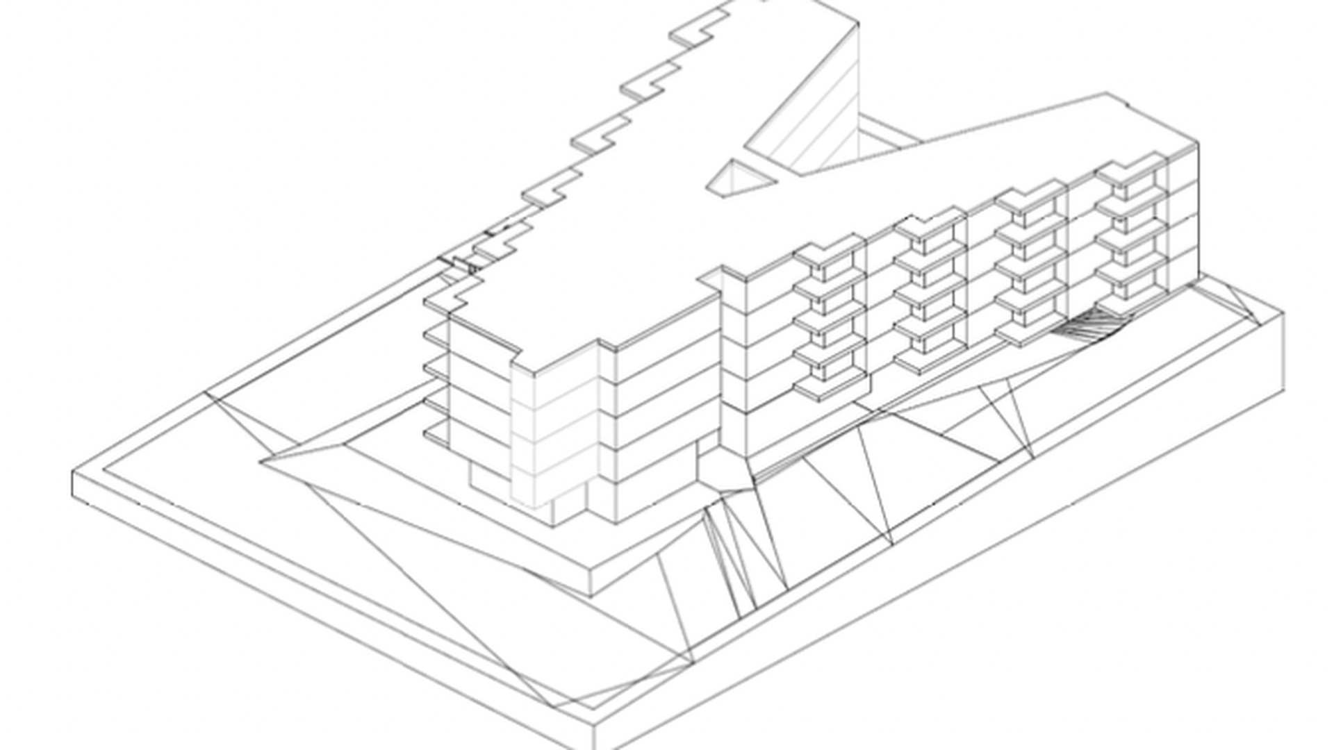 Vista del edificio cohousing