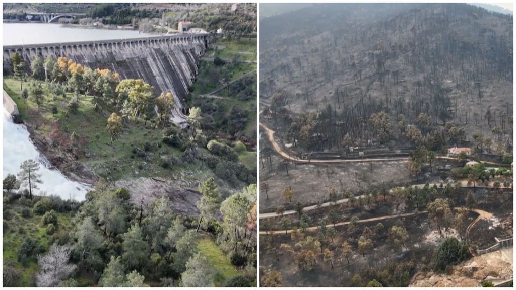 El antes y el después del embalse del Burguillo: de paraíso natural a un paisaje calcinado