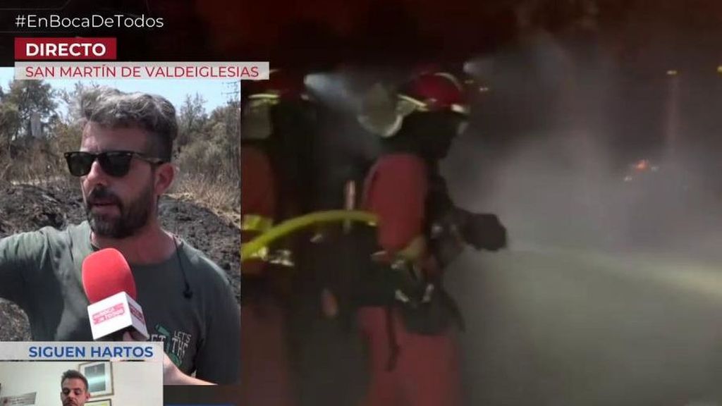 Isaac, bombero indignado de San Martín de Valdeiglesias: “La gente quedándose sin casa y la UME sentados en los caminos comiendo”