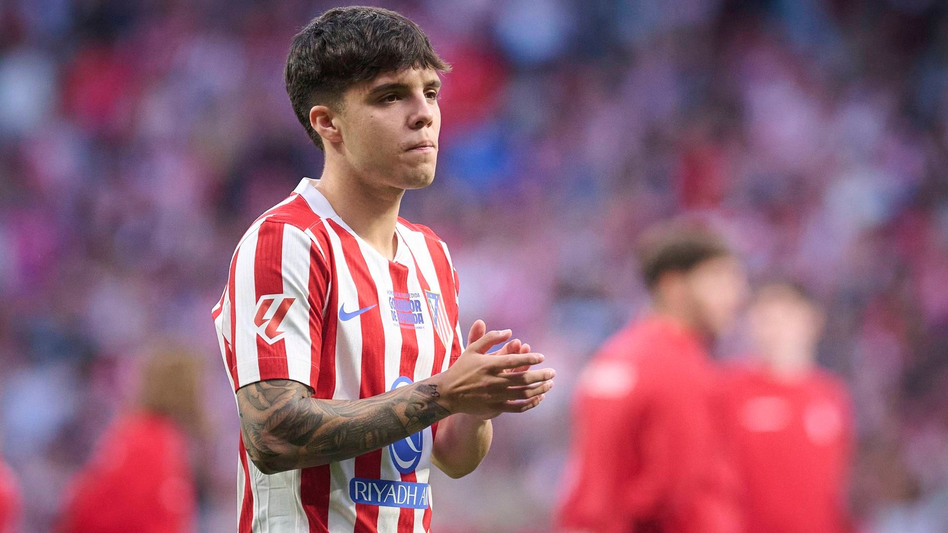 Julio Díaz, con el Atlético de Madrid