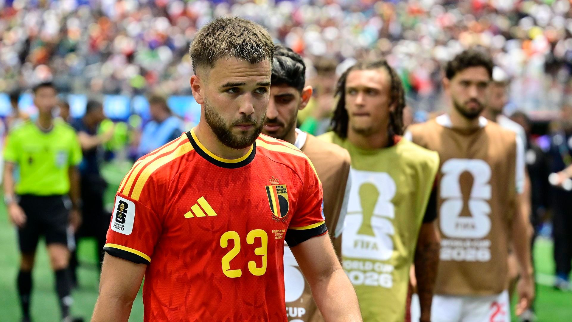 Nicolas Raskin, con la selección belga