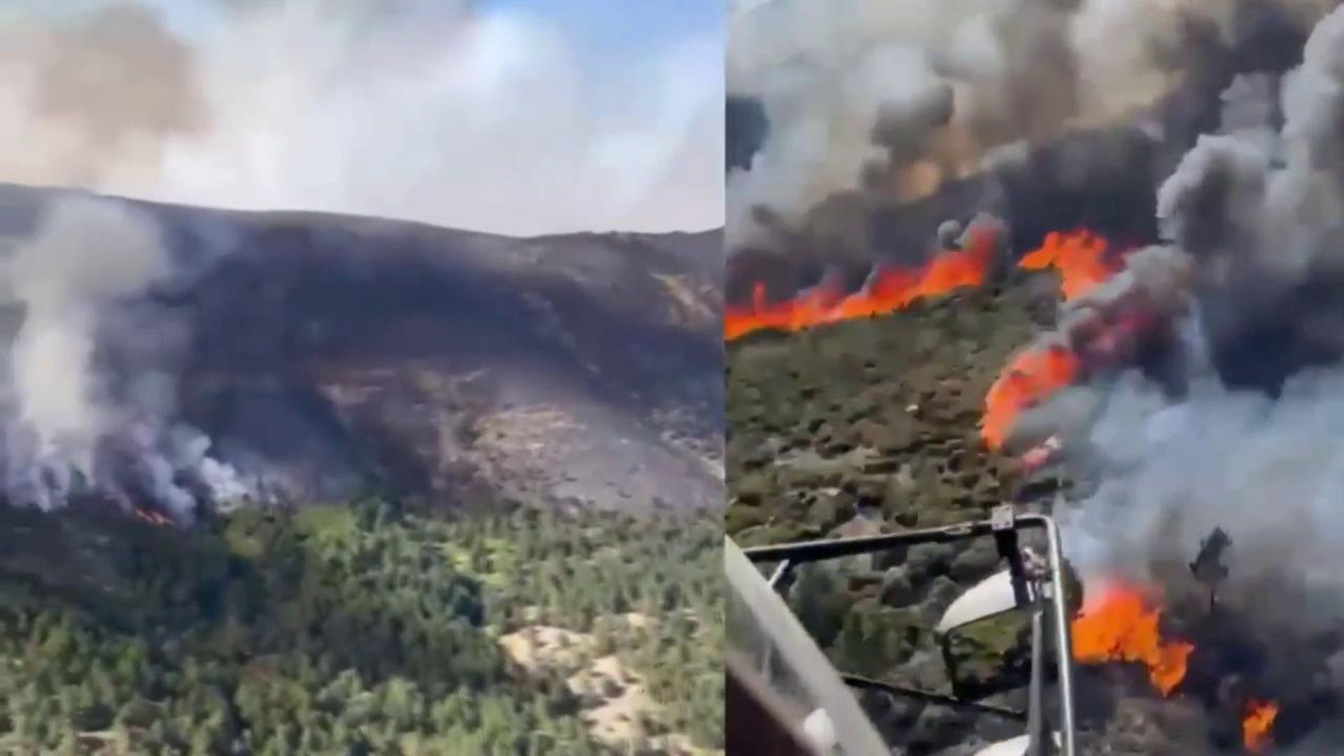 Última hora de los incendios: el centro peninsular arde en llamas mientras que Castellón tiene una tregua