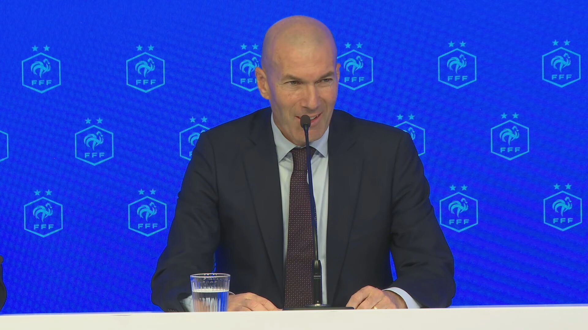 Zinedine Zidane, en su presentación con Francia