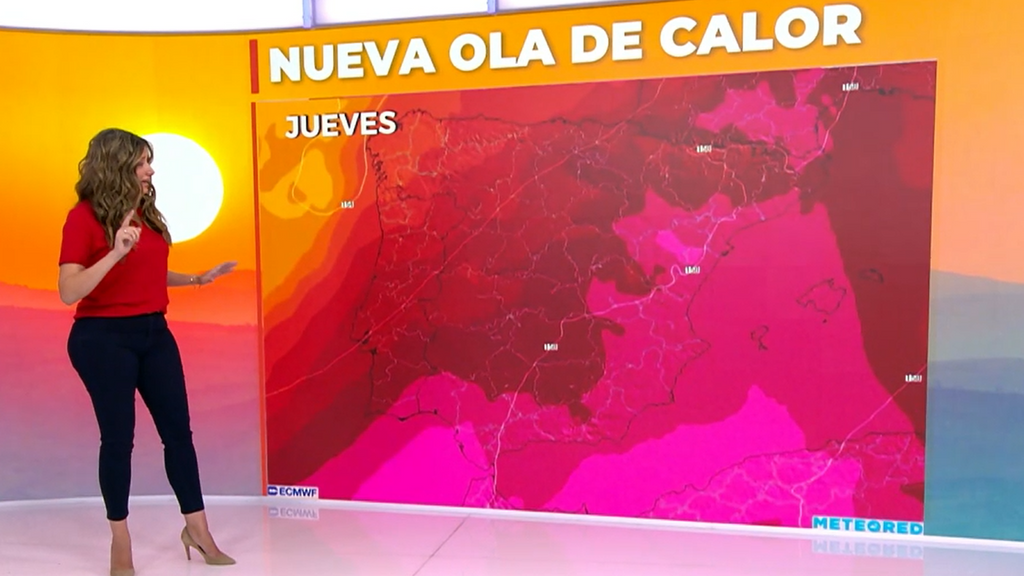 La nueva ola de calor llega con máximas de hasta 40 °C y agrava la situación de los incendios