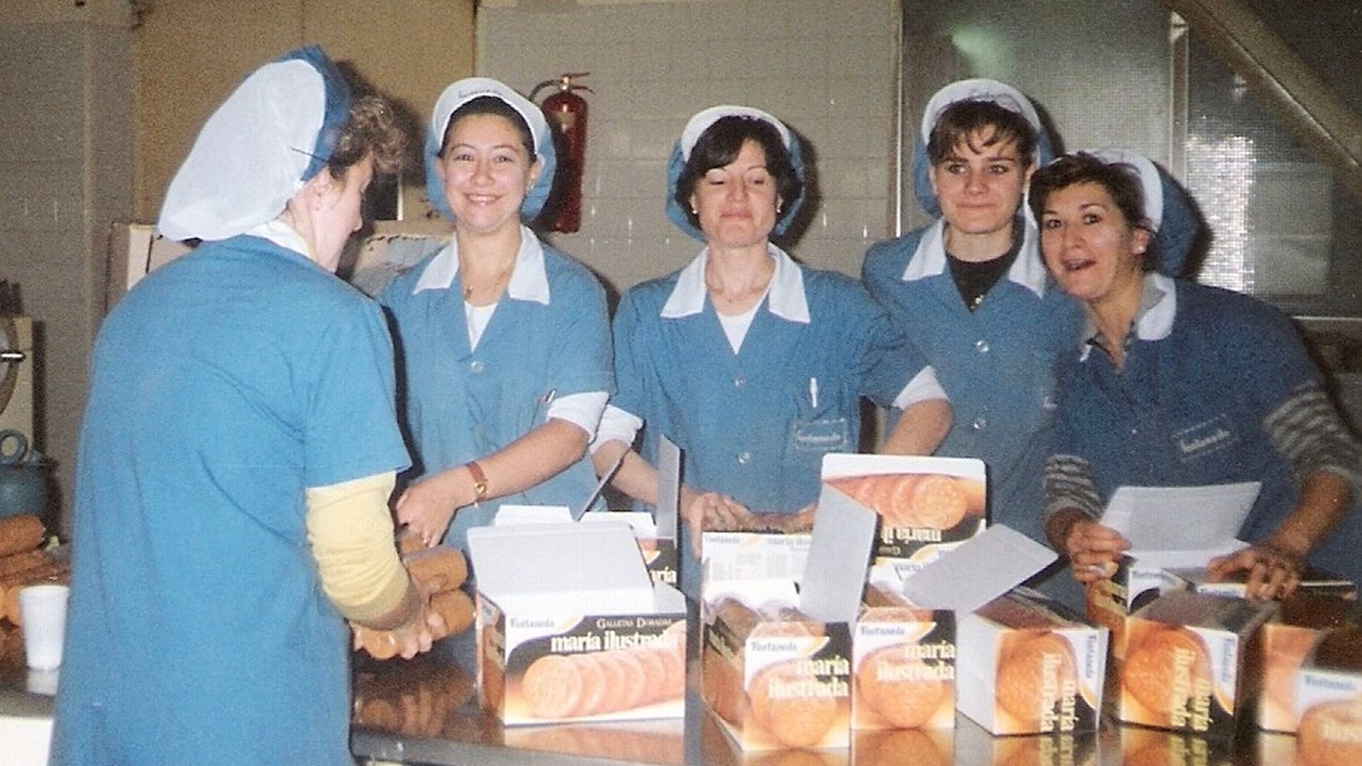 Galleteras de la fábrica de Fontaneda, en una imagen de archivo. Galleteras de la fábrica de Fontaneda, en una imagen de archivo.