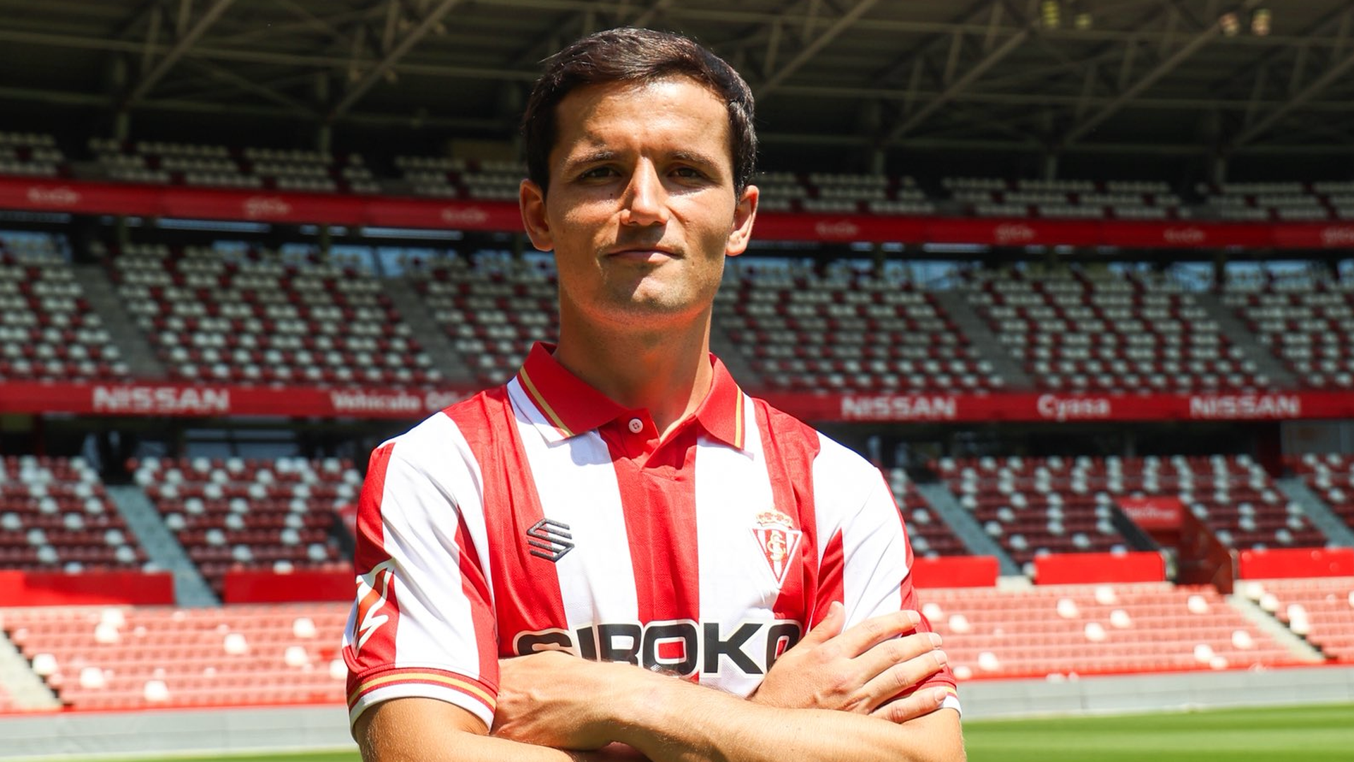 Hugo Guillamón con el Sporting