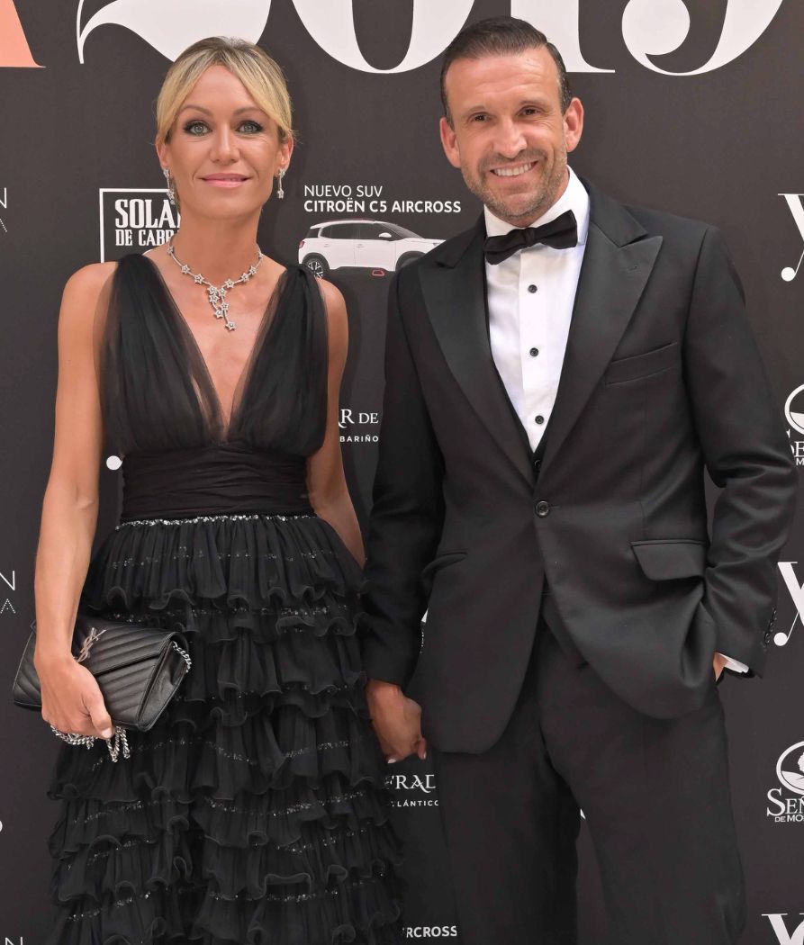 Luján Argüelles y Carlos Sánchez Arenas en los premios Yodona en 2019, un año antes de su separación