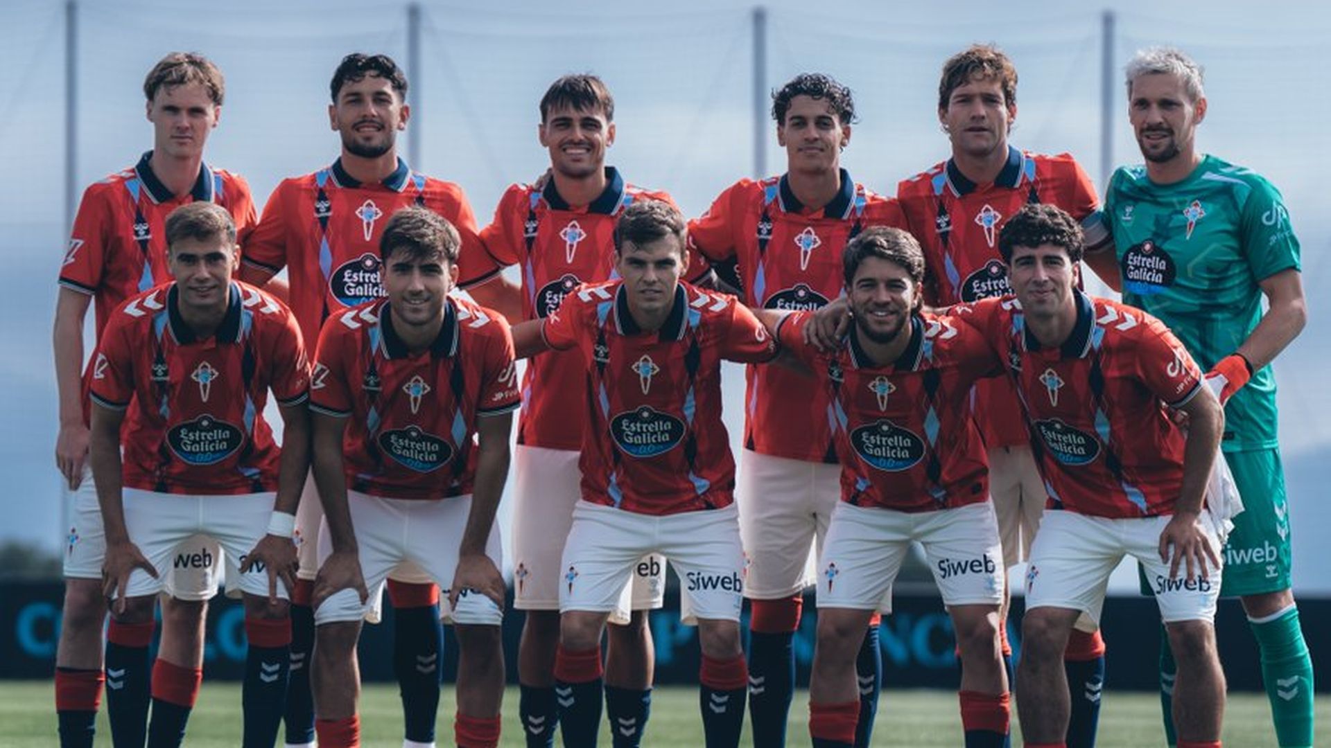 Once del Celta ante el Viseu.