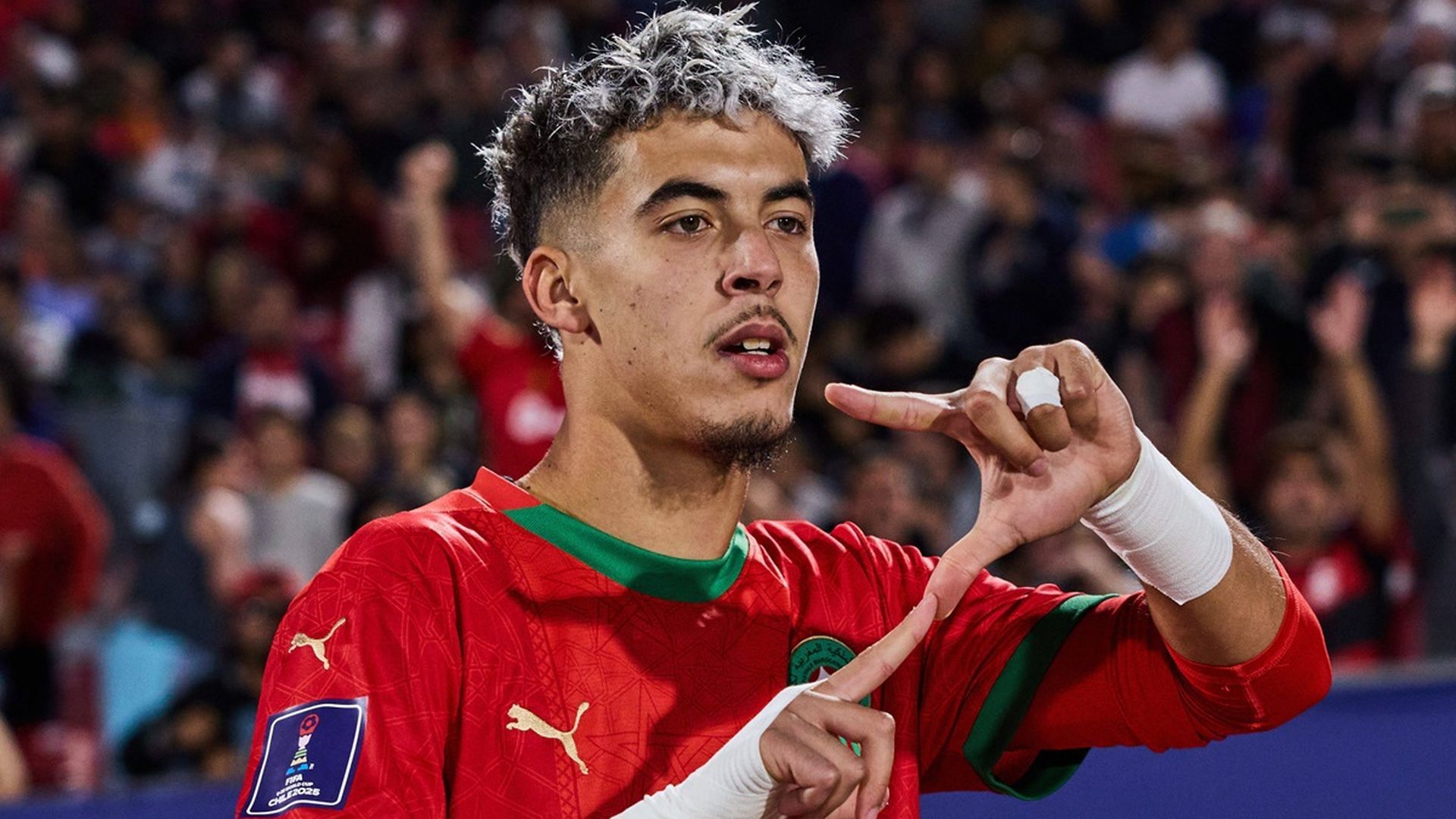 Yassir Zabiri con la selección sub-20 de Marruecos Yassir Zabiri con la selección sub-20 de Marruecos