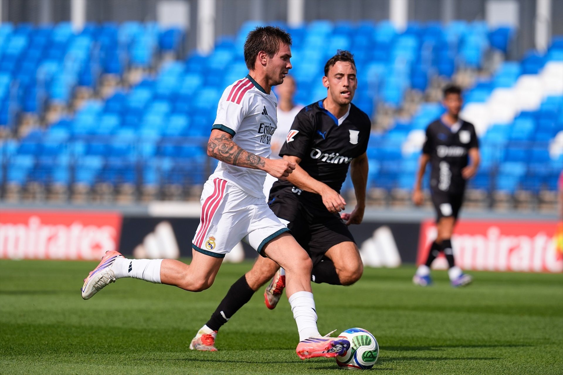 Franco Mastantuono durante un amistoso del Real Madrid esta pretemporada