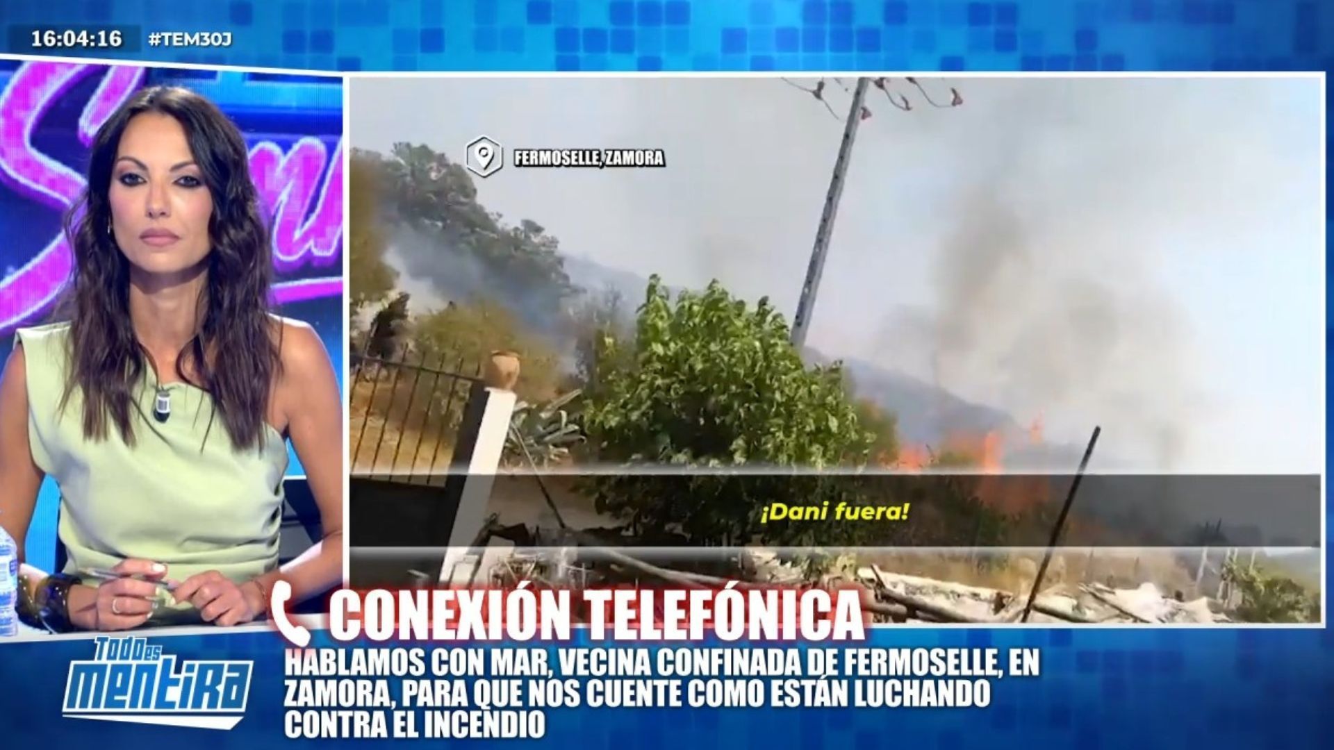 Mar, vecina confinada en Fermoselle (Zamora) cuenta cómo está luchando contra el incendio