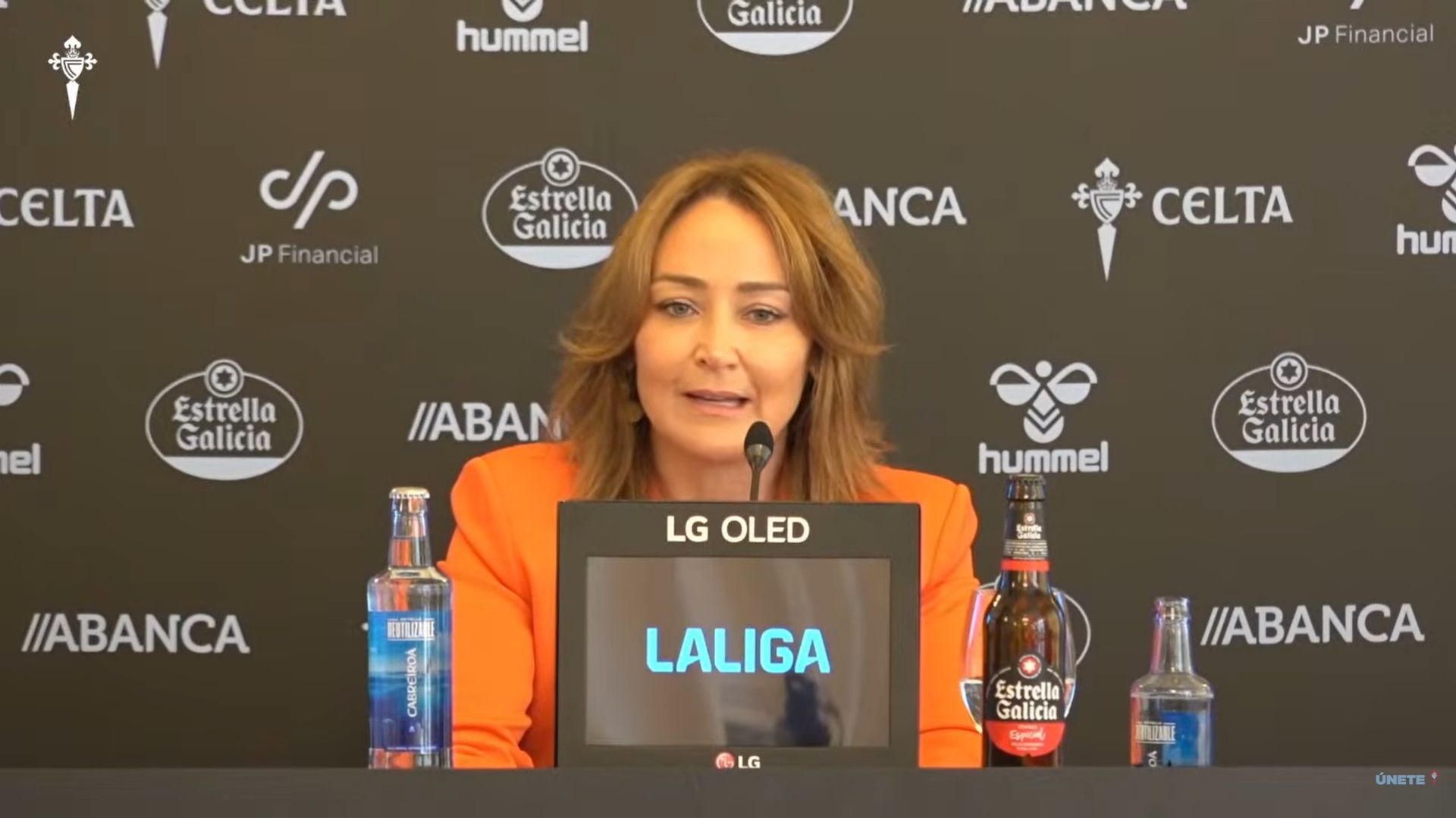 Marian Mouriño en rueda de prensa Marian Mouriño en rueda de prensa