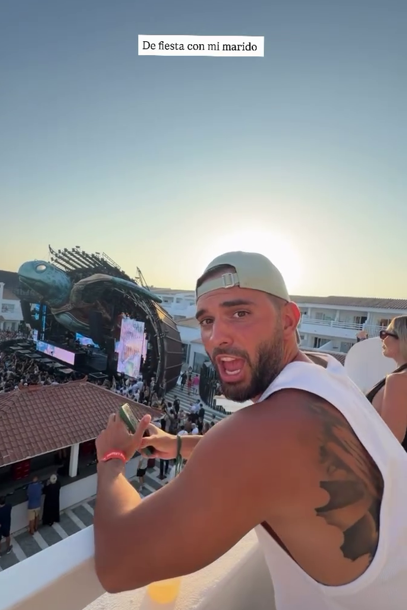 Suso disfrutando de la fiesta