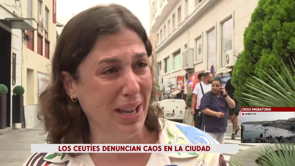 El llanto de los ceutíes ante la avalancha migratoria ilegal: "Esto es desesperante"