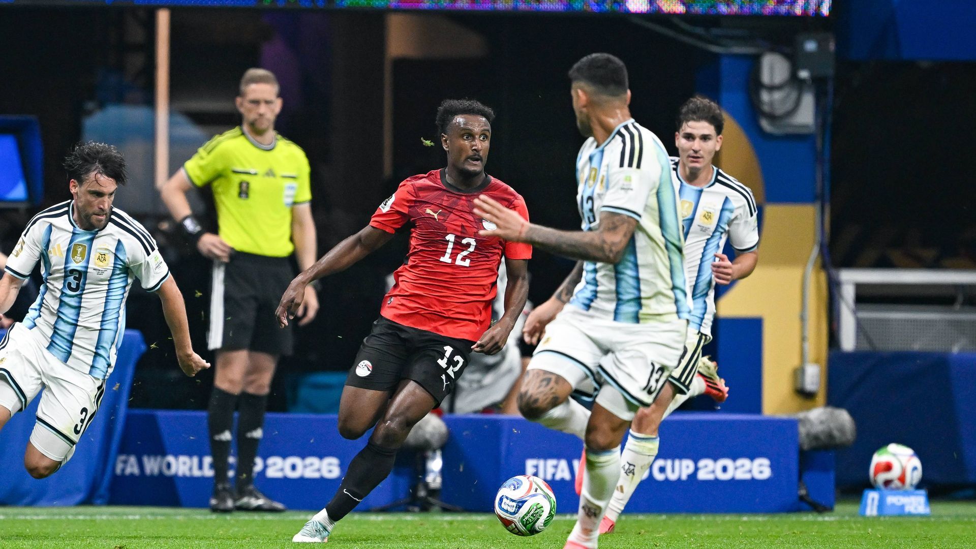 Hassan, en el Argentina-Egipto del Mundial