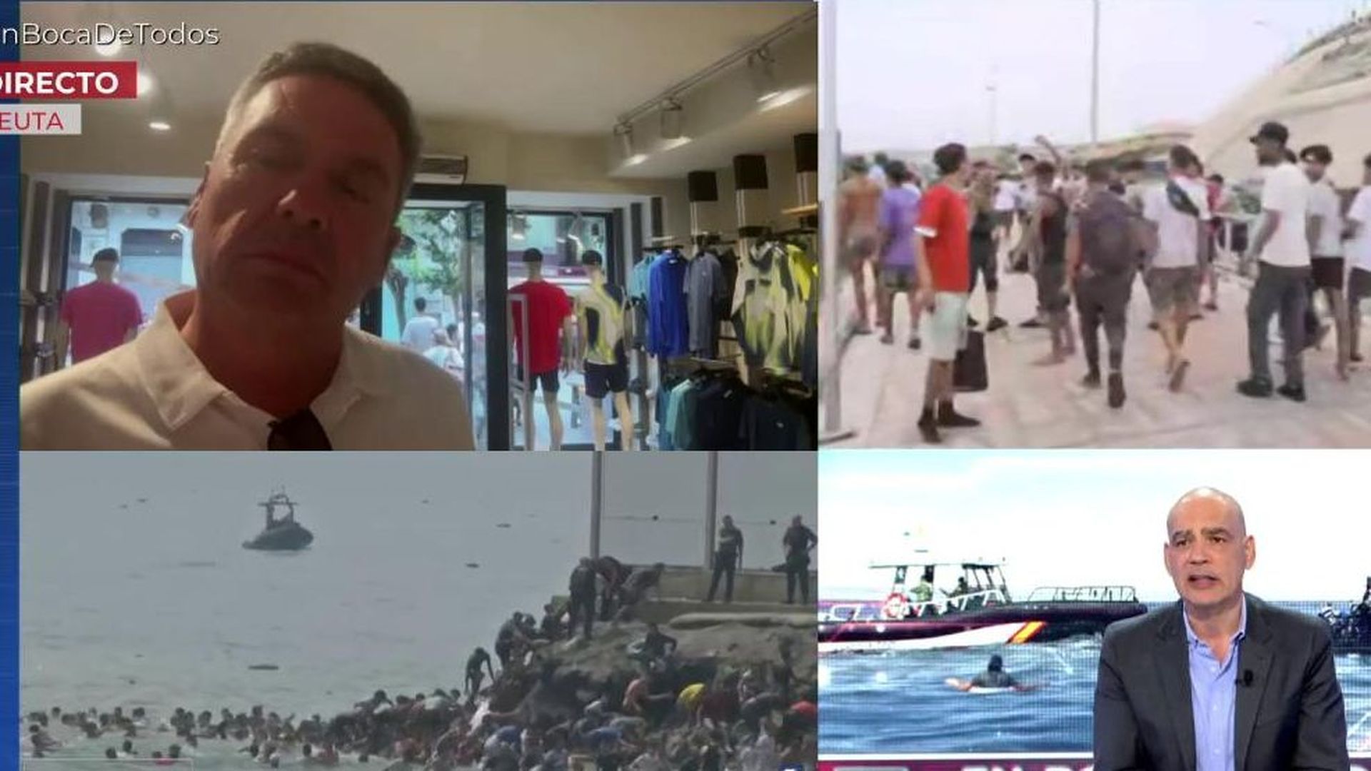 Ignacio, comerciante de Ceuta: “Lo único que quieren chanclas, agua y alguna camiseta”