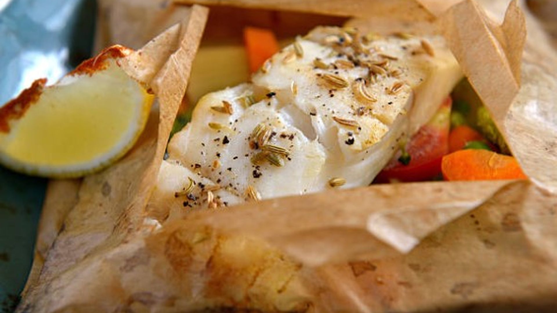 Pescado al papillote