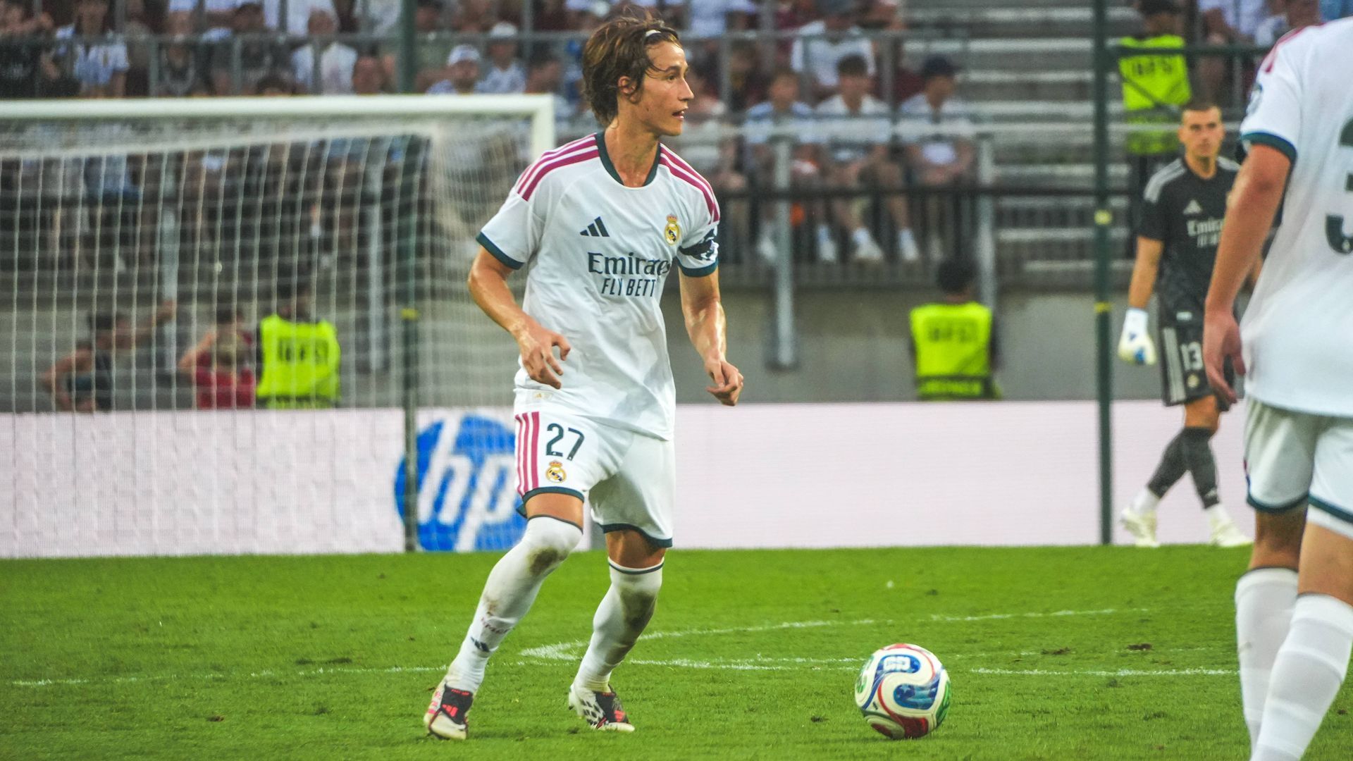 Joan Martínez, en el Real Madrid-Fiorentina