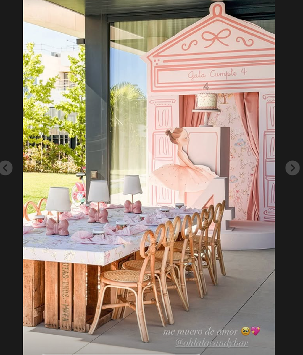 La decoración del cumpleaños de Gala