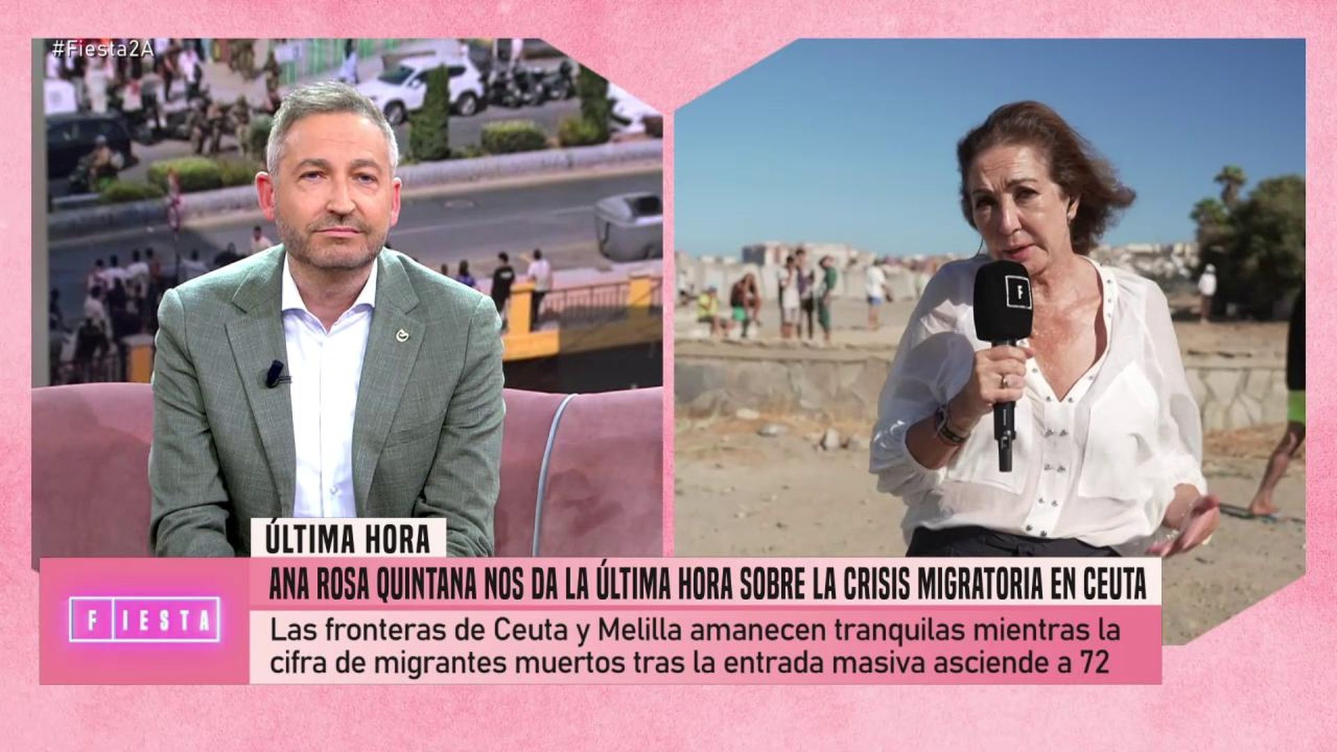 Ana Rosa Quintana interviene en directo en 'Fiesta'