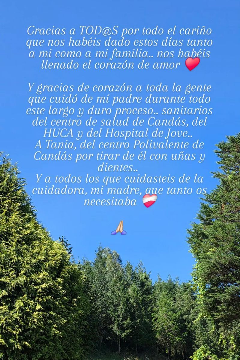 El mensaje de Paula Echevarría sobre la última etapa vital de su padre, Luis Ángel