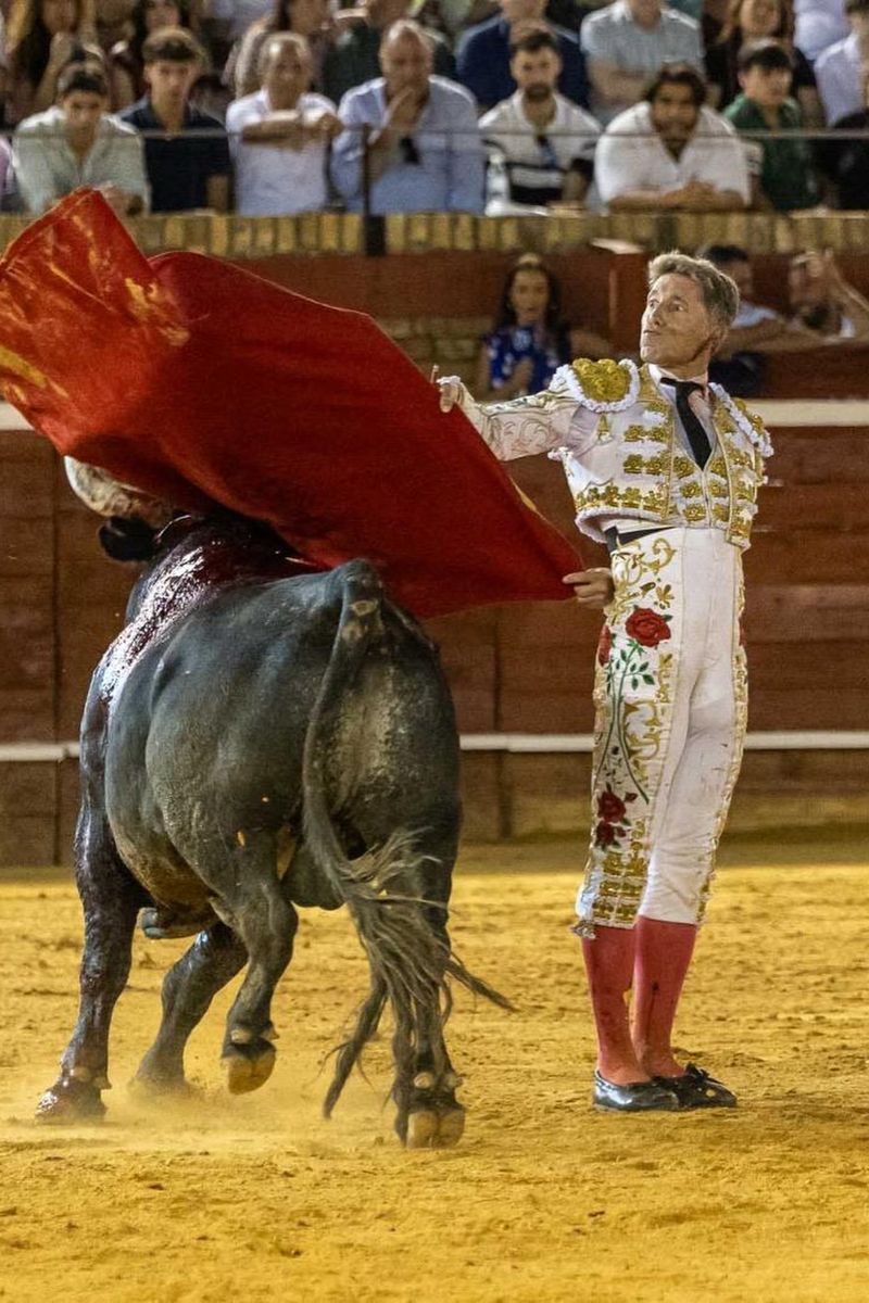 Manuel Escribano, durante la corrida en la Plaza de Toros de la Merced de Huelva