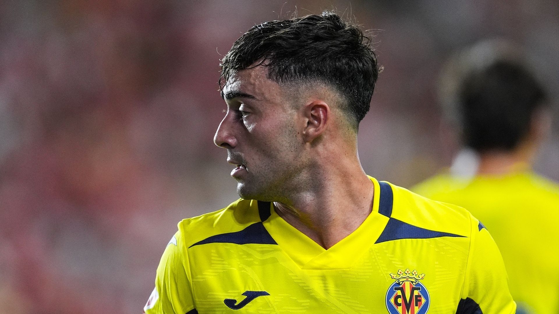 Alberto Moleiro en un partido de pretemporada del Villarreal